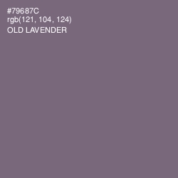 #79687C - Old Lavender Color Image